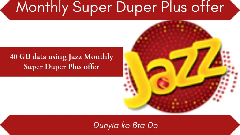 jazz Monthly super duper plus offer 
