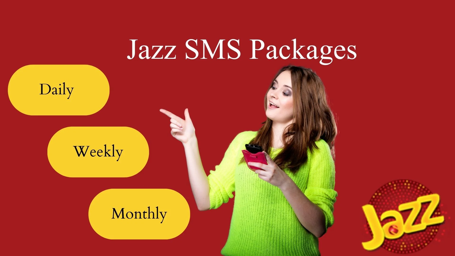 Jazz SMS Packages-Daily,Weekly,Monthly