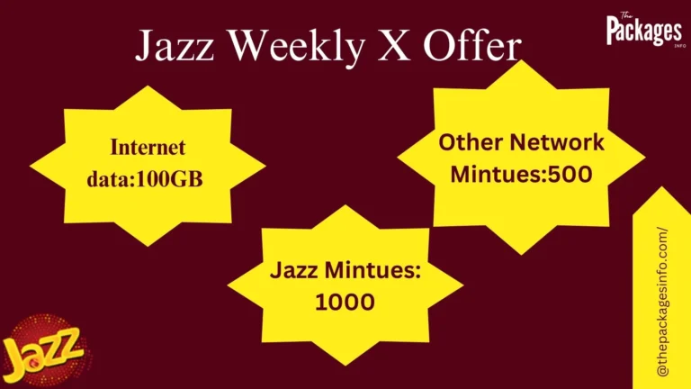 Jazz Weekly X Offer Internet Package | No#1 Best Plan